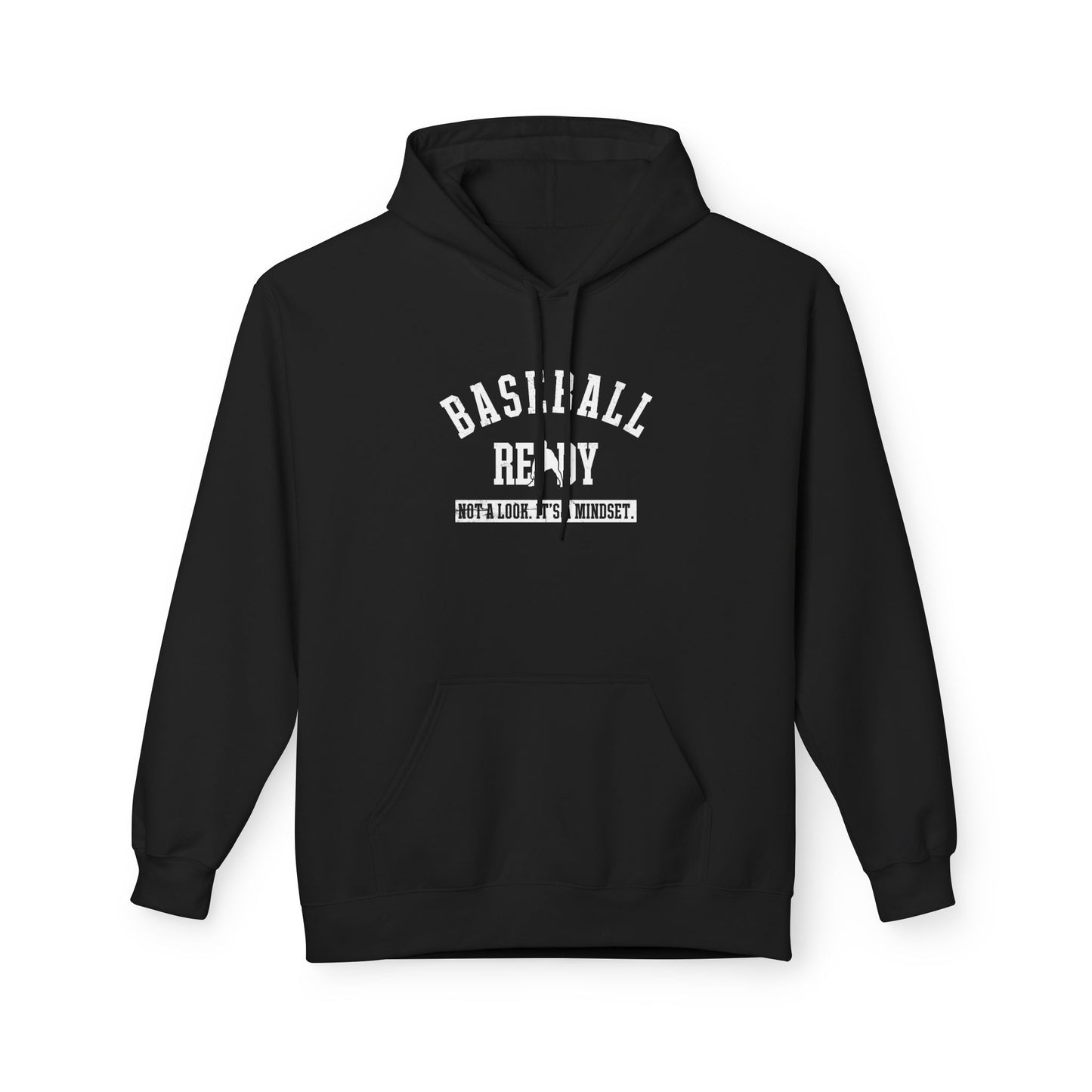 BASEBALL READY Adult Hoodie - White Graphic
