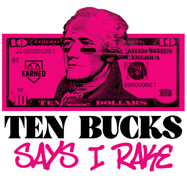 Ten Bucks Says I Rake Youth Hoodie (Pink Graphic)