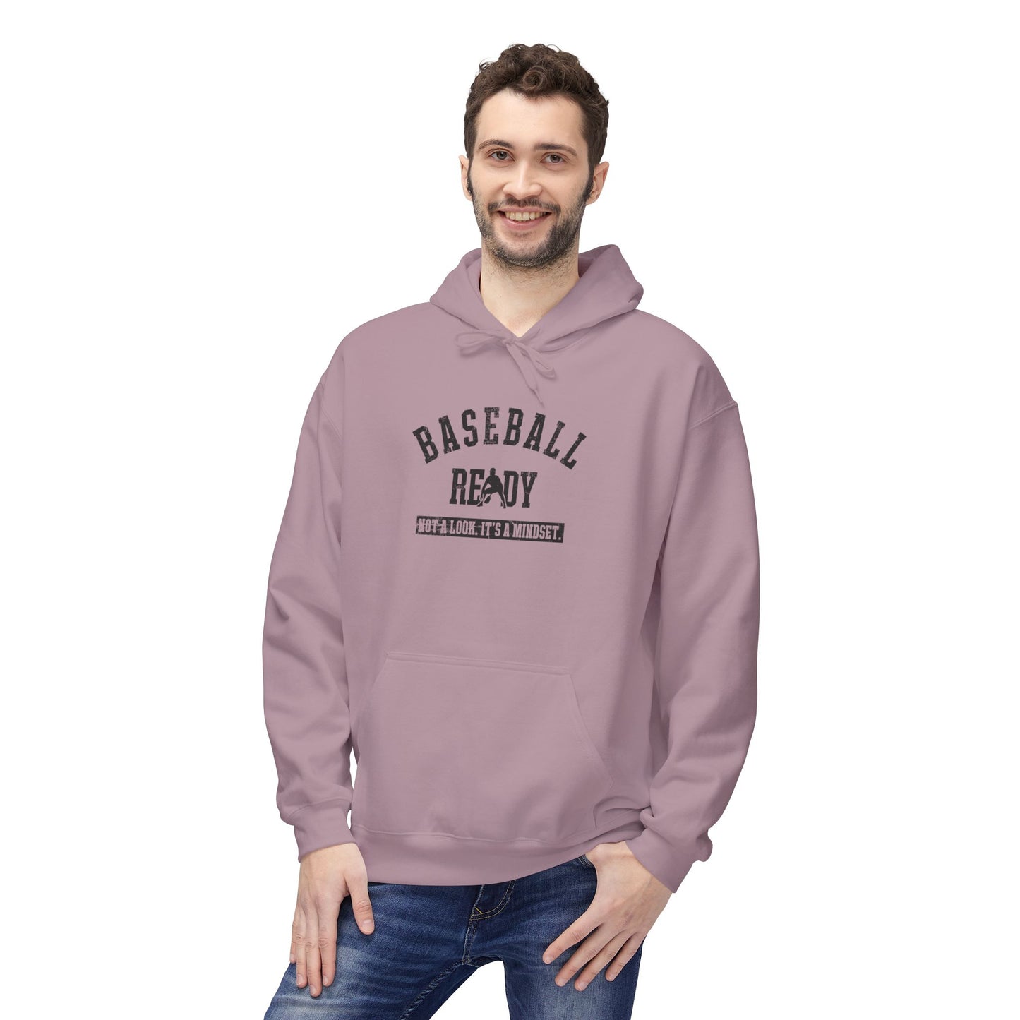 BASEBALL READY Youth Hoodie - Black Graphic