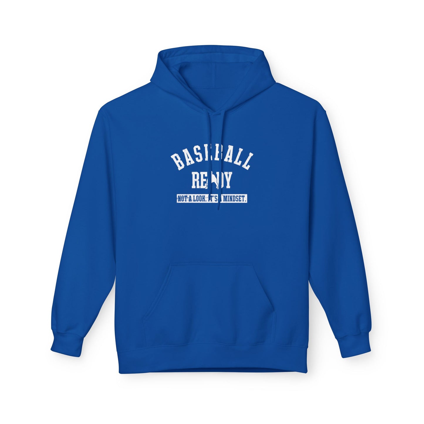 BASEBALL READY Adult Hoodie - White Graphic