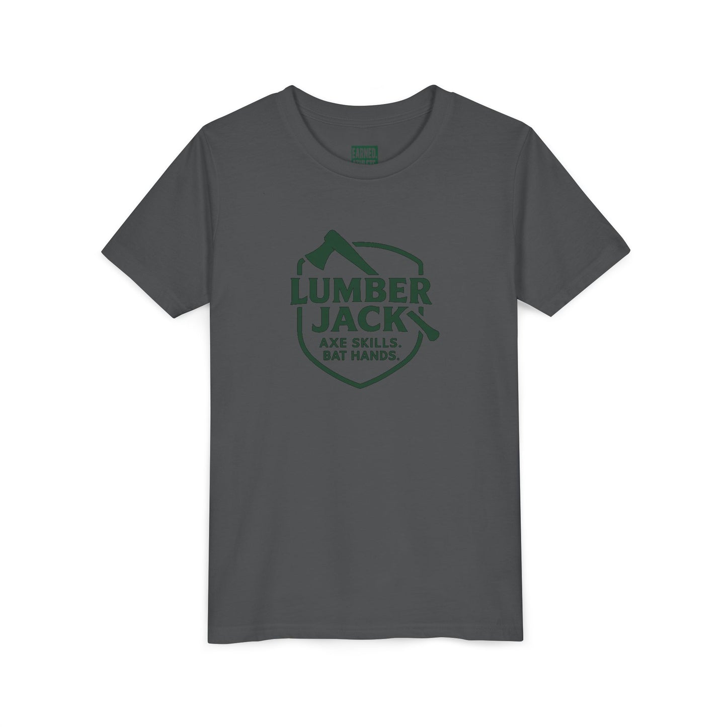 Lumber Jack Axe Skills Bat Hands Youth Tee