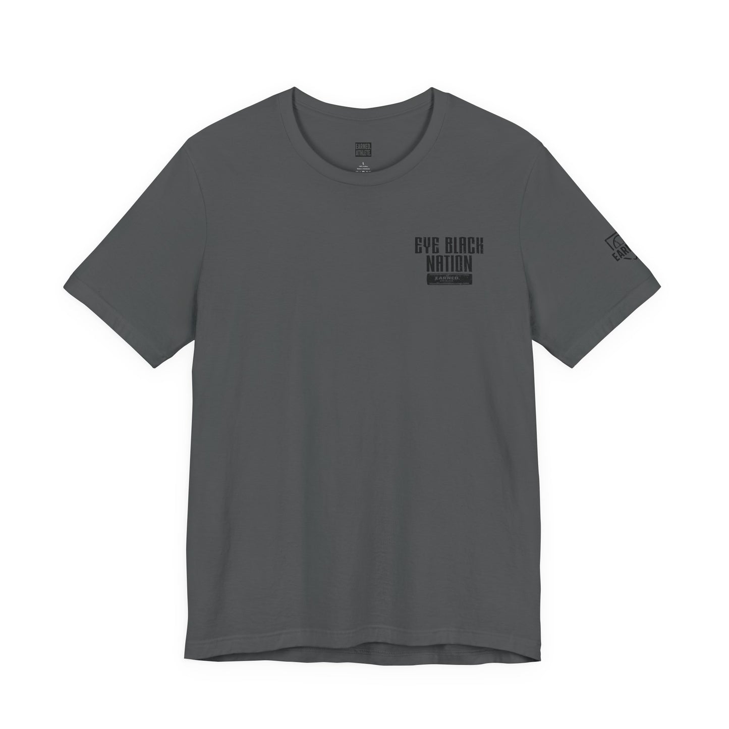 EYE BLACK NATION / WARRIOR Adult Tee - Black Font