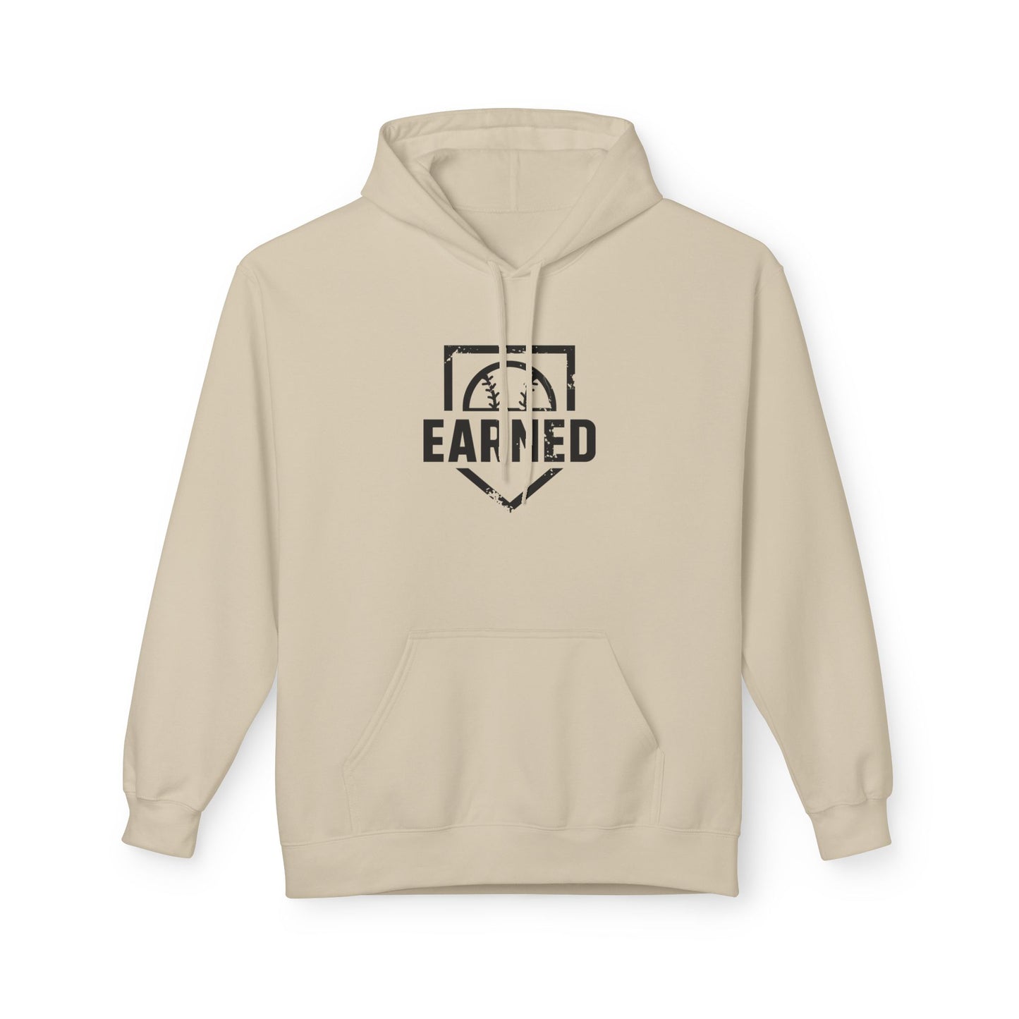 EARNED Logo Adult Hoodie - Black Logo
