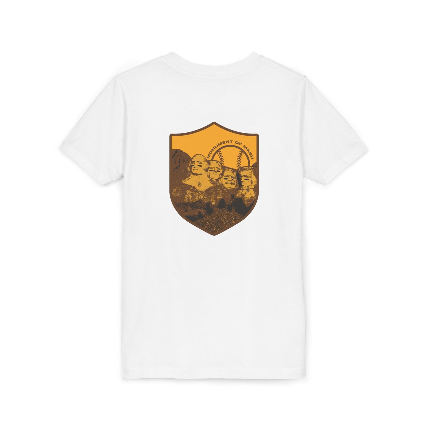 Monument Of Mash Youth Tee - Gold Graphic America 250 Collection