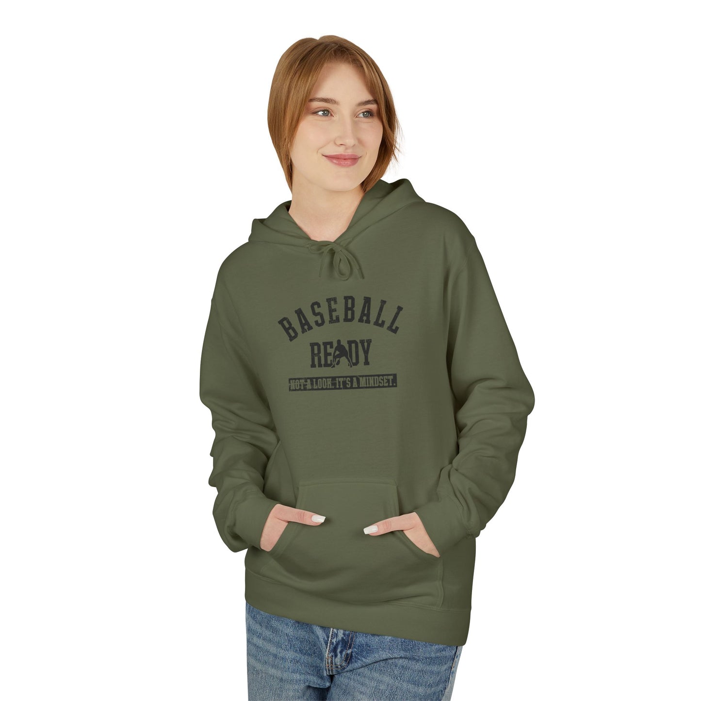 BASEBALL READY Youth Hoodie - Black Graphic