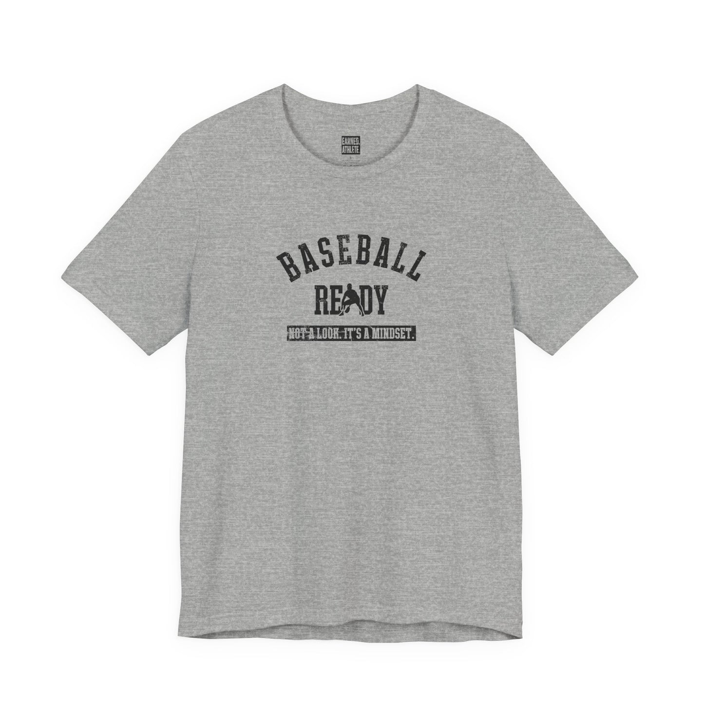 Baseball Ready Adult Tee - Black Graphic