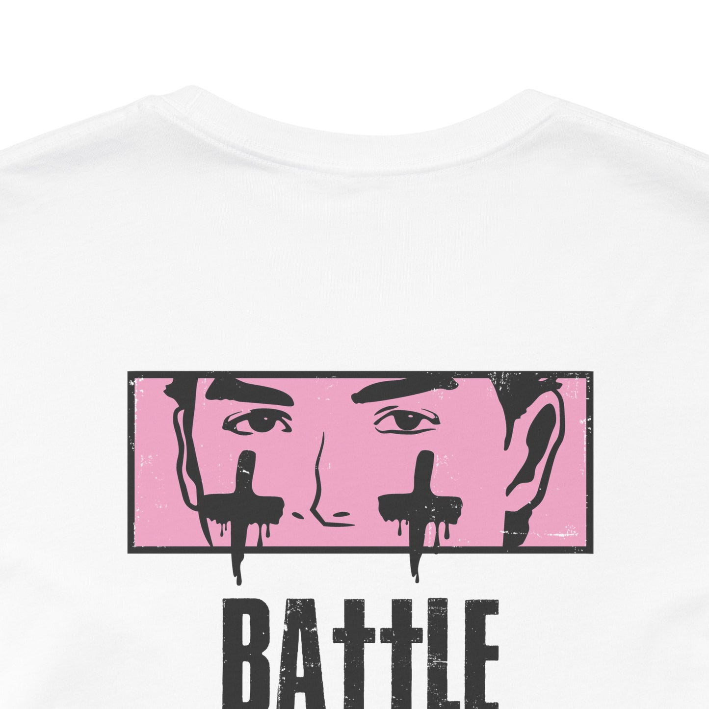 BATTLE LINES CROSSED Adult Tee - Black Font - EYE BLACK NATION Collection