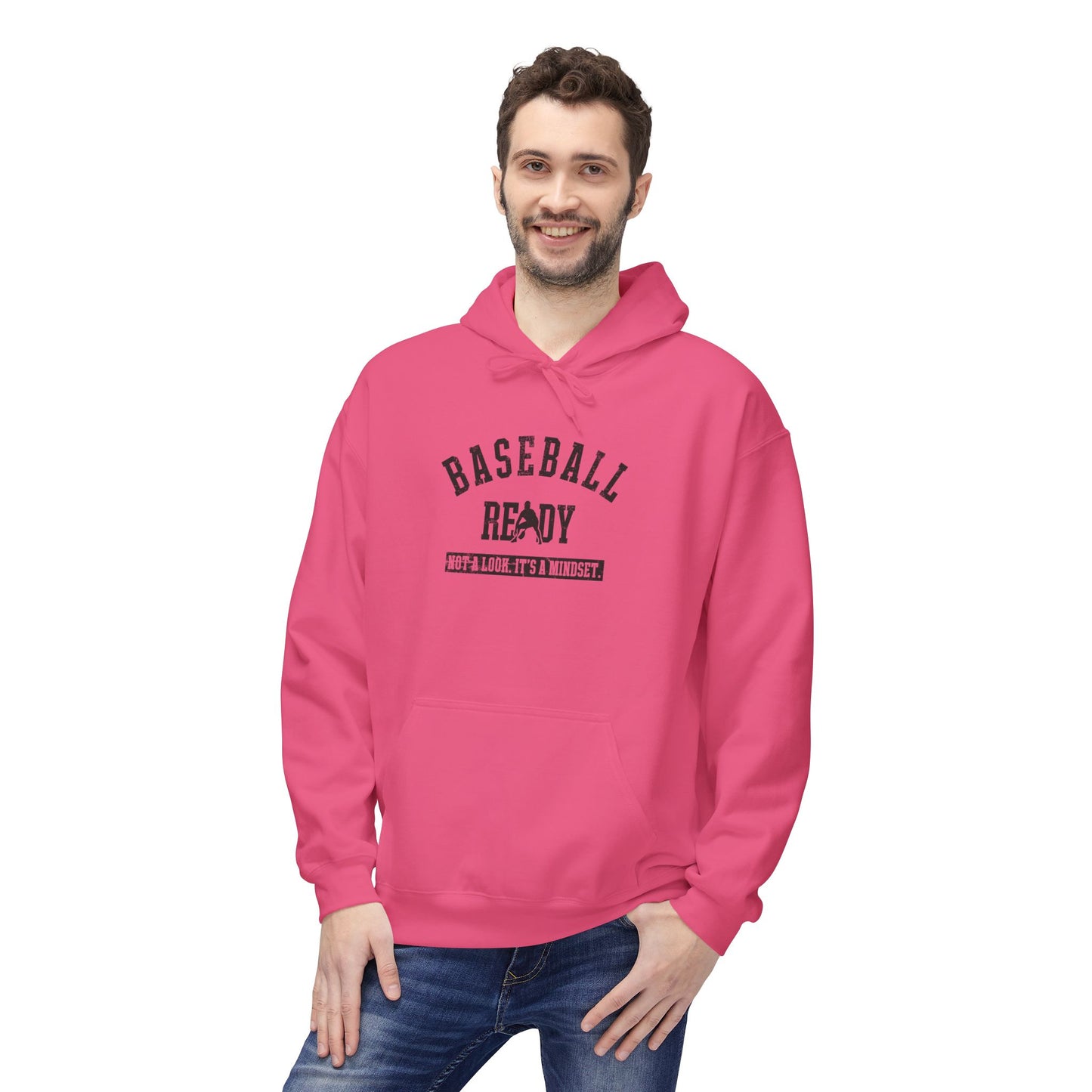 BASEBALL READY Youth Hoodie - Black Graphic