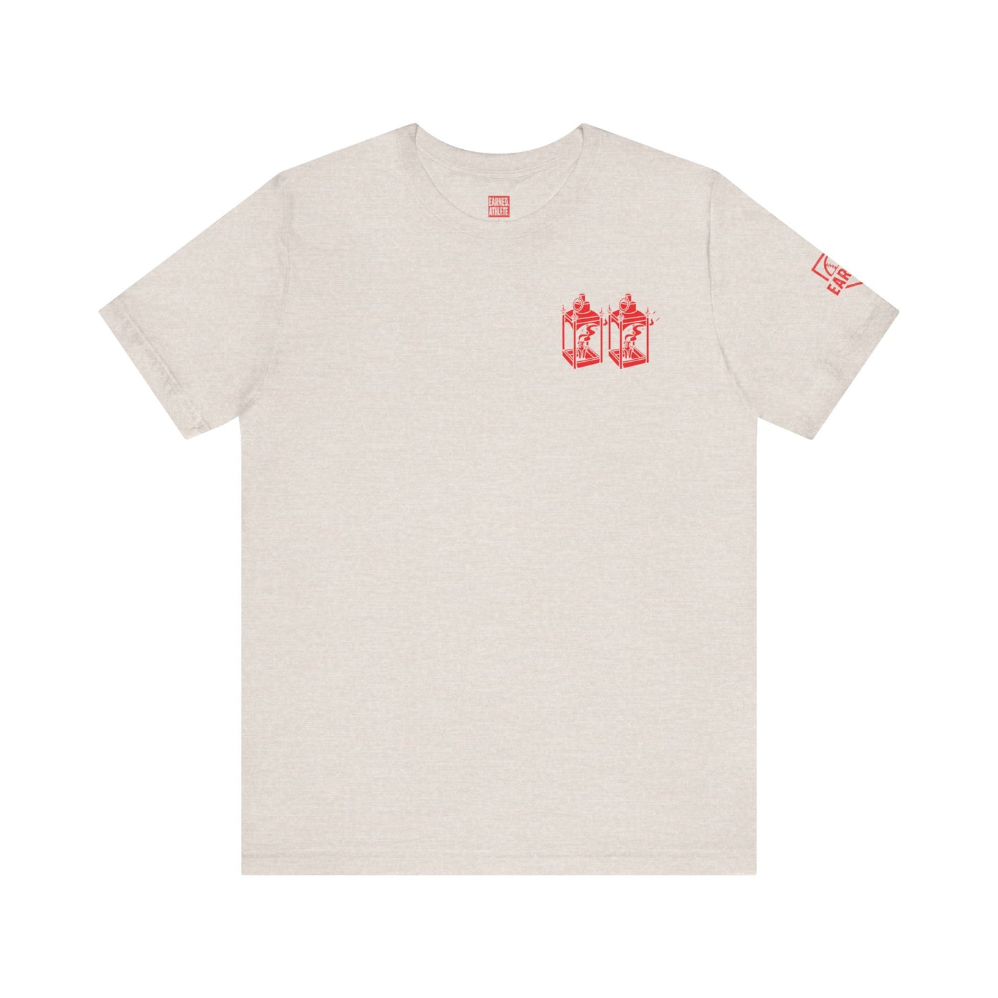 ONE IF BY LAND, TWO IF IT'S A DOUBLE Adult Tee (Paul Revere Red) - AMERICA 250 Collection