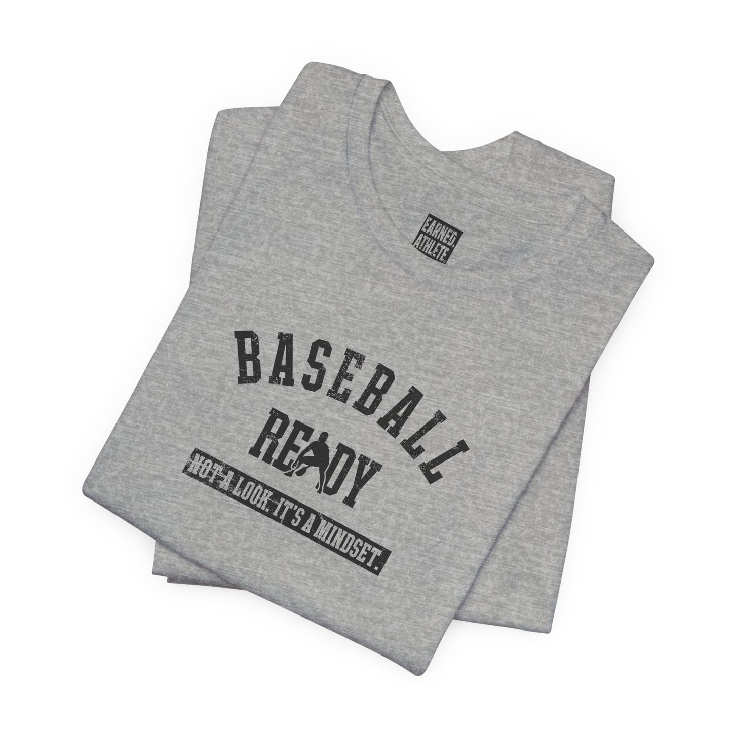 Baseball Ready Adult Tee - Black Graphic