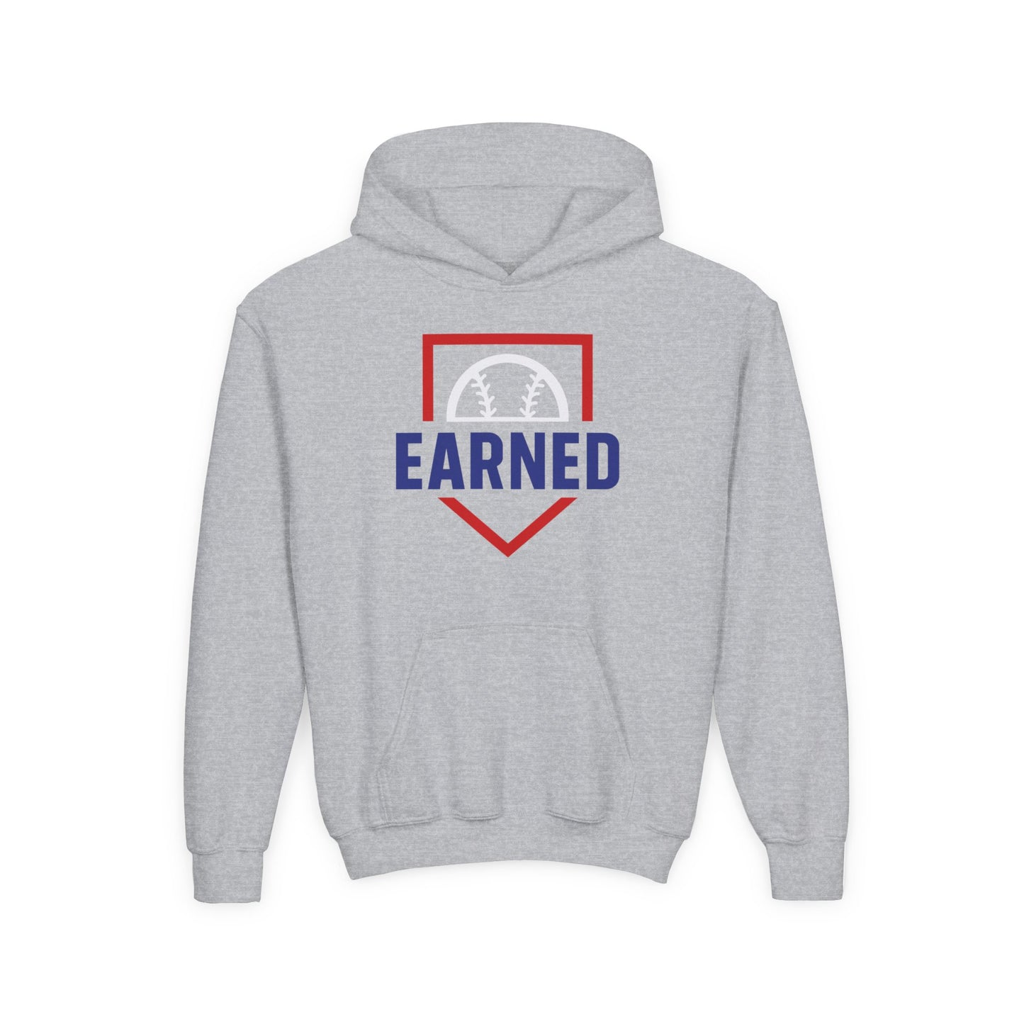 EARNED Logo Adult Hoodie - Red Plate Logo
