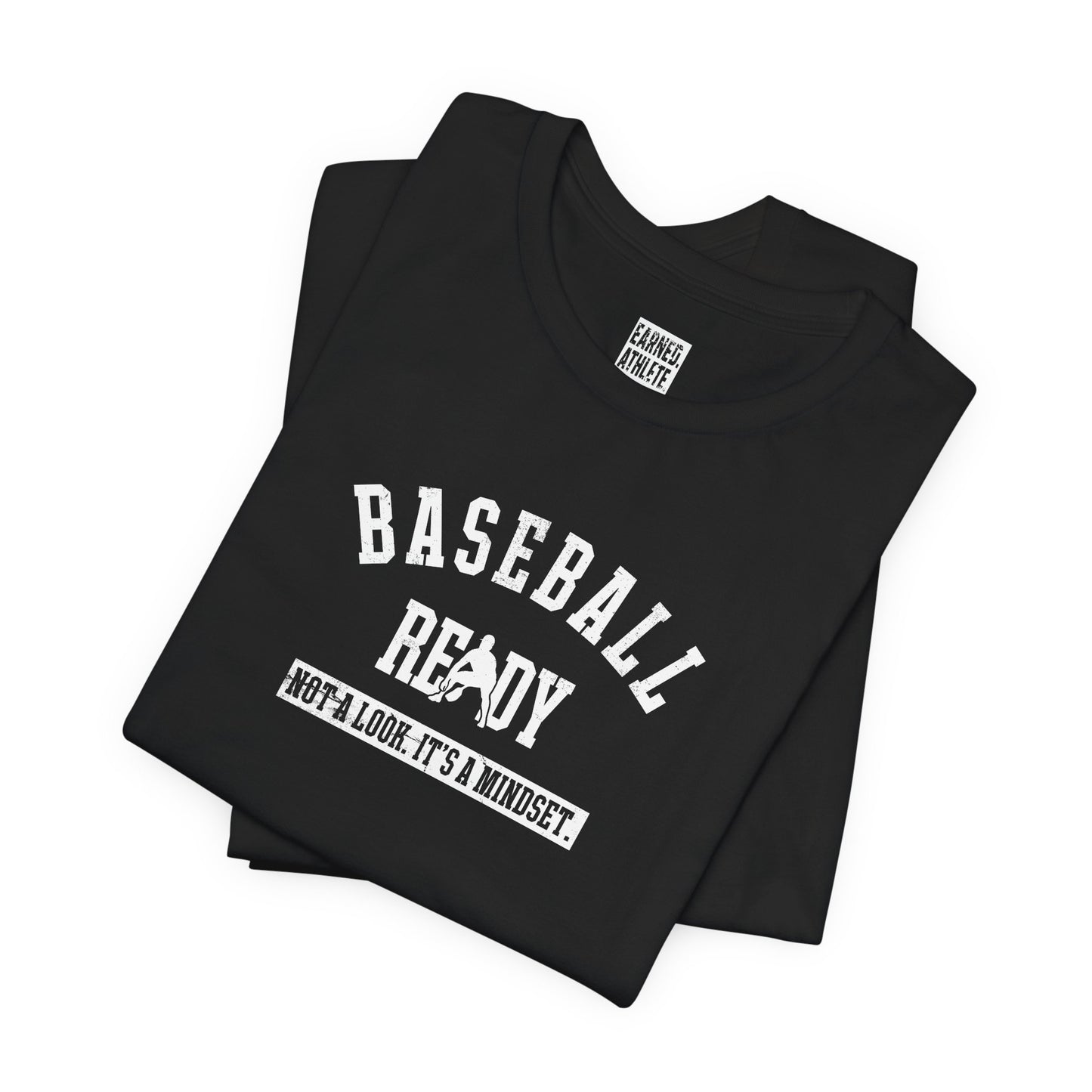Baseball Ready Adult Tee - White Graphic