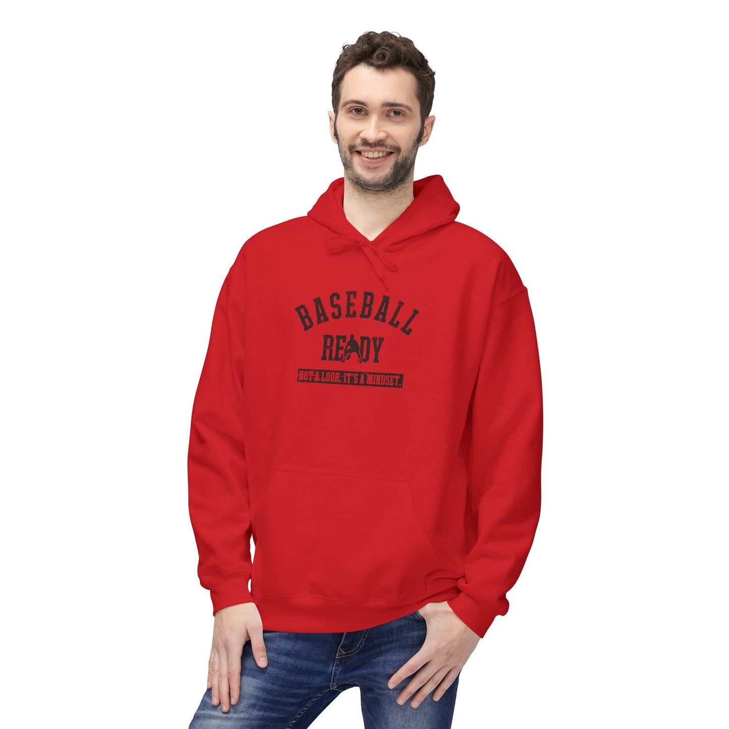 BASEBALL READY Youth Hoodie - Black Graphic