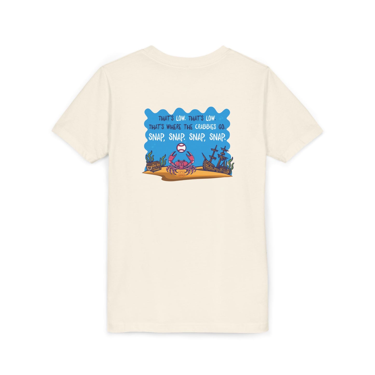 THAT'S LOW CRABBY Youth Tee - DUGOUT CHANT Collection