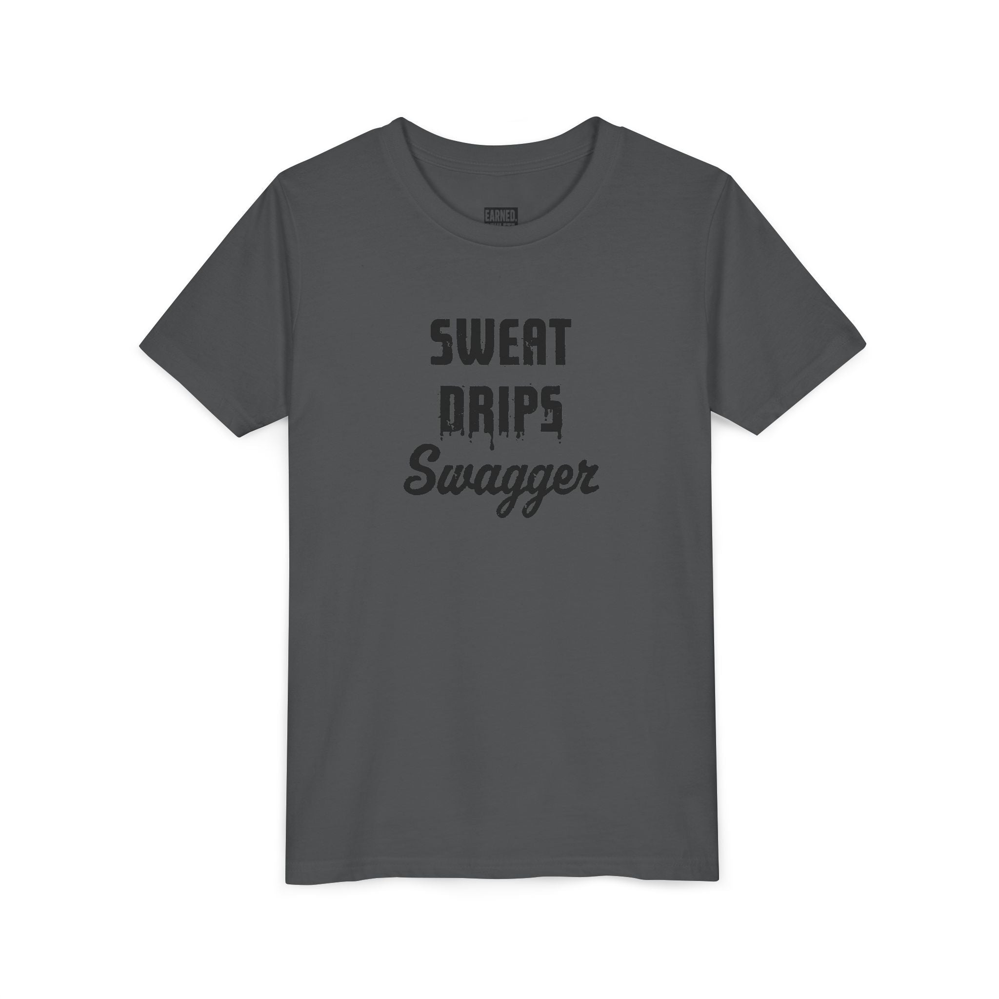 Sweat Drips Swagger Youth Tee - Black Graphic