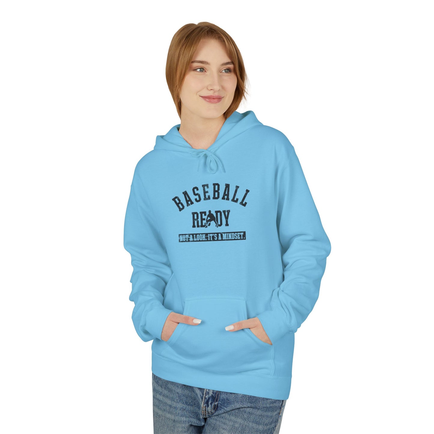 BASEBALL READY Youth Hoodie - Black Graphic