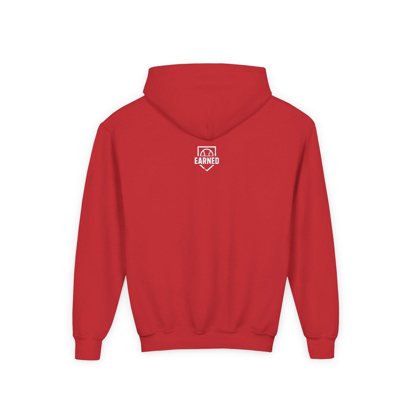 BASEBALL READY Youth Hoodie - White Graphic