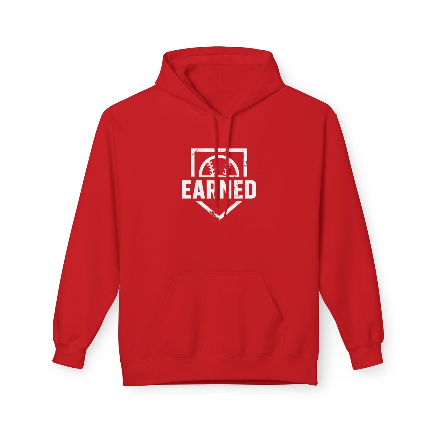 EARNED Logo Adult Hoodie - White Logo