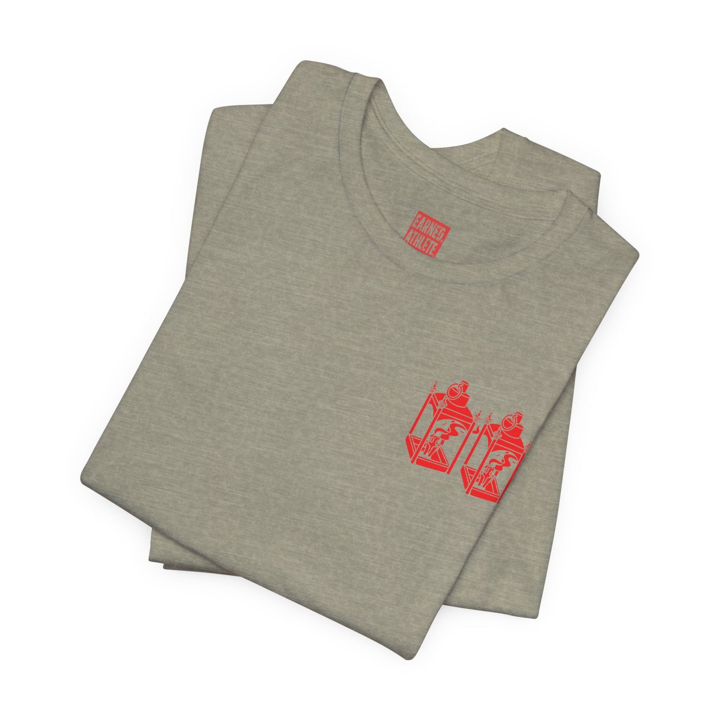 ONE IF BY LAND, TWO IF IT'S A DOUBLE Adult Tee (Paul Revere Red) - AMERICA 250 Collection