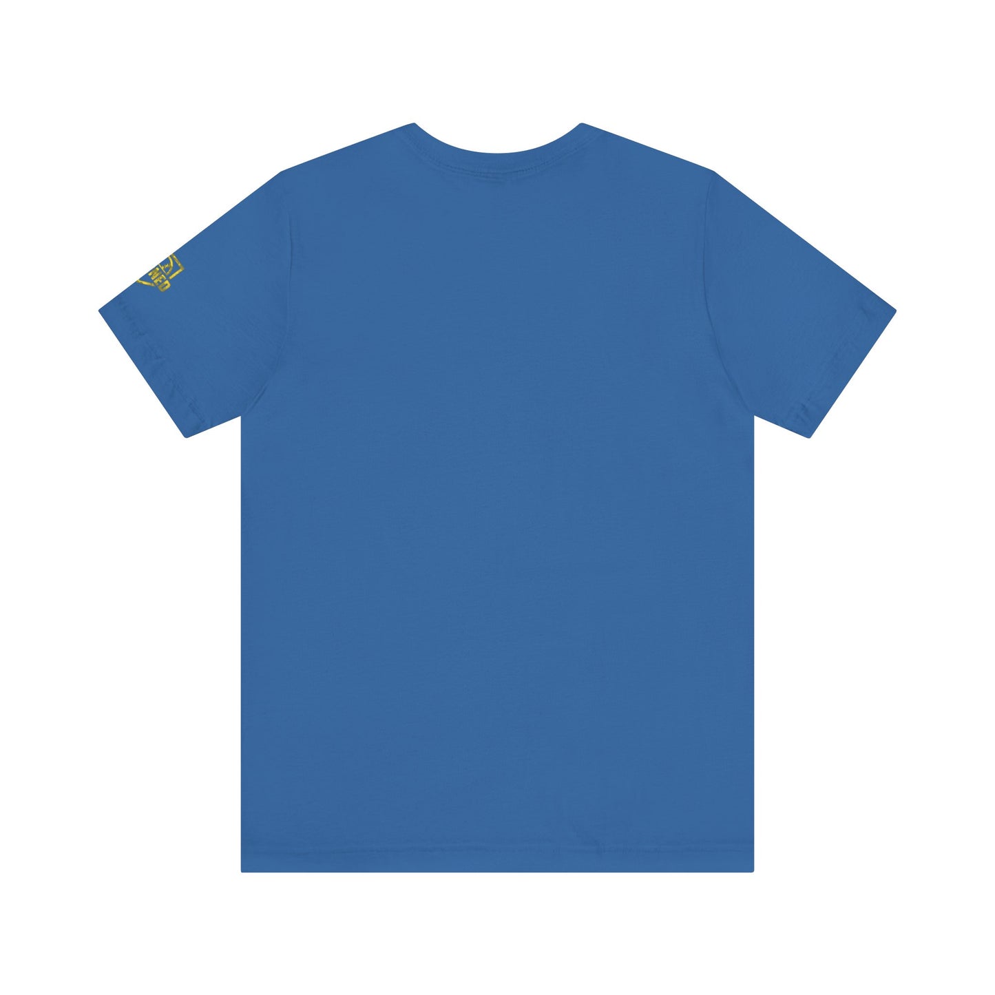 SHOWING UP ADDS UP Adult Tee (Yellow Camo Logo)