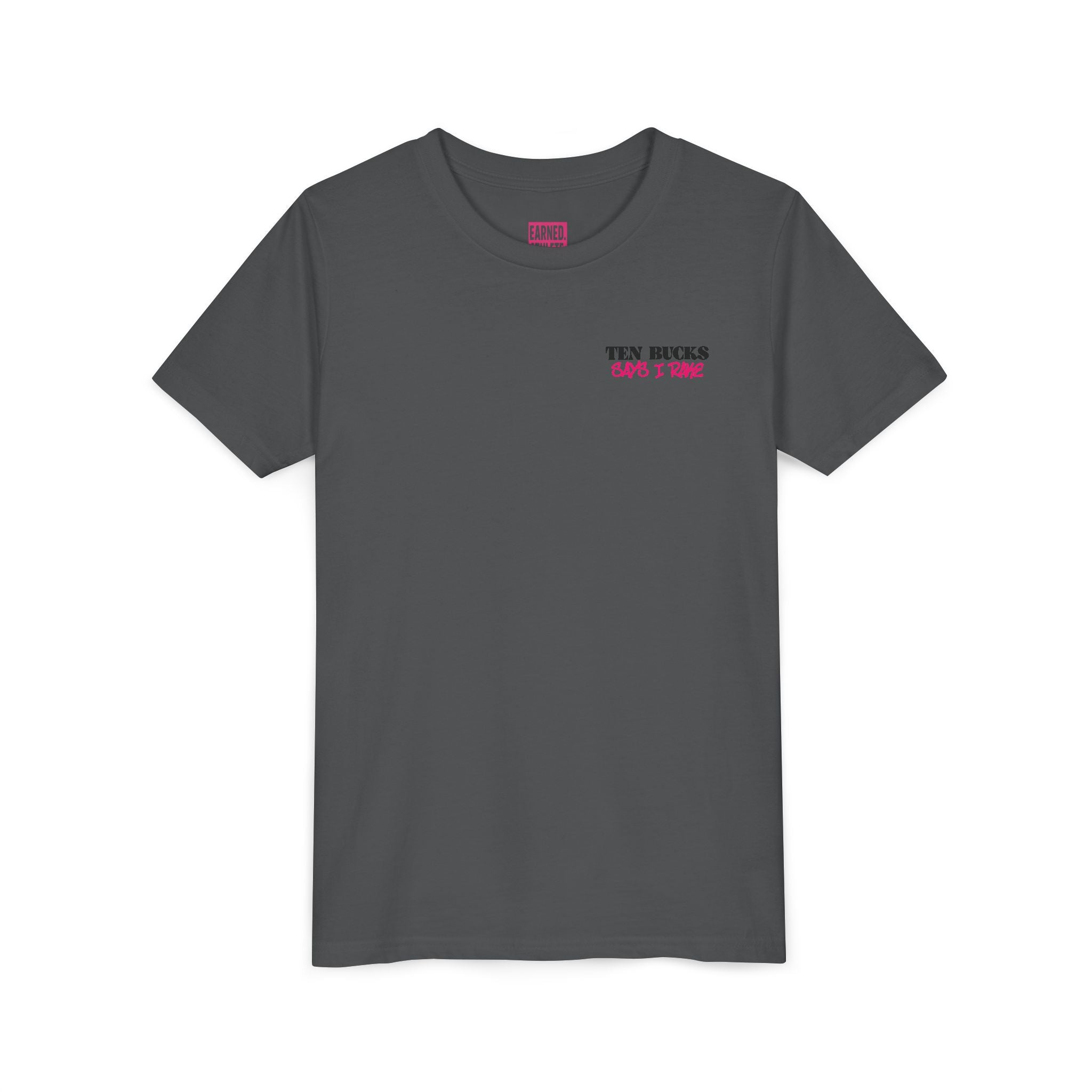 Ten Bucks Youth Tee - Blue Graphic