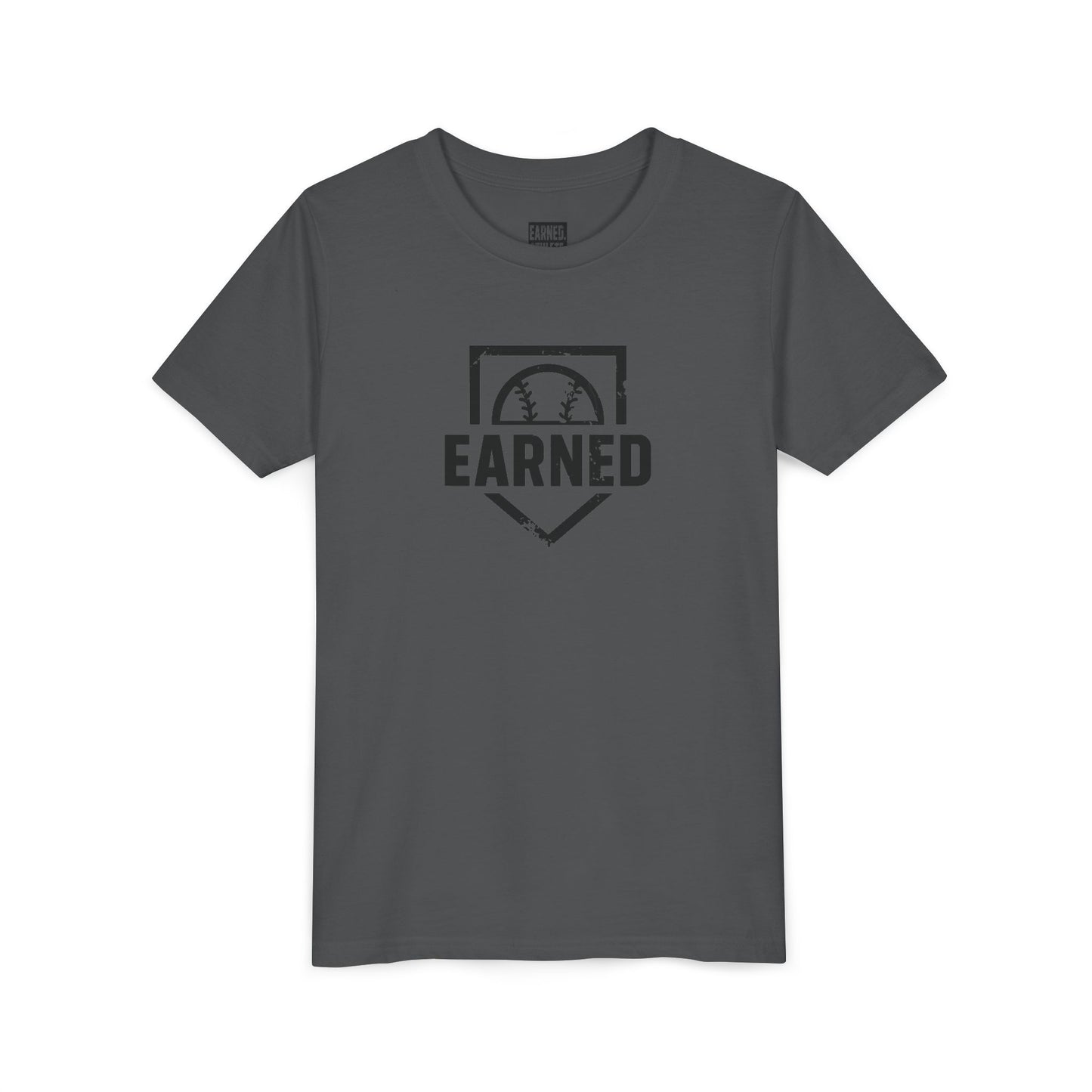 Earned Youth Tee - Black Logo