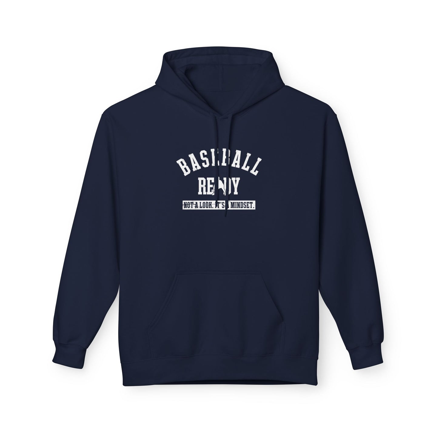 BASEBALL READY Adult Hoodie - White Graphic