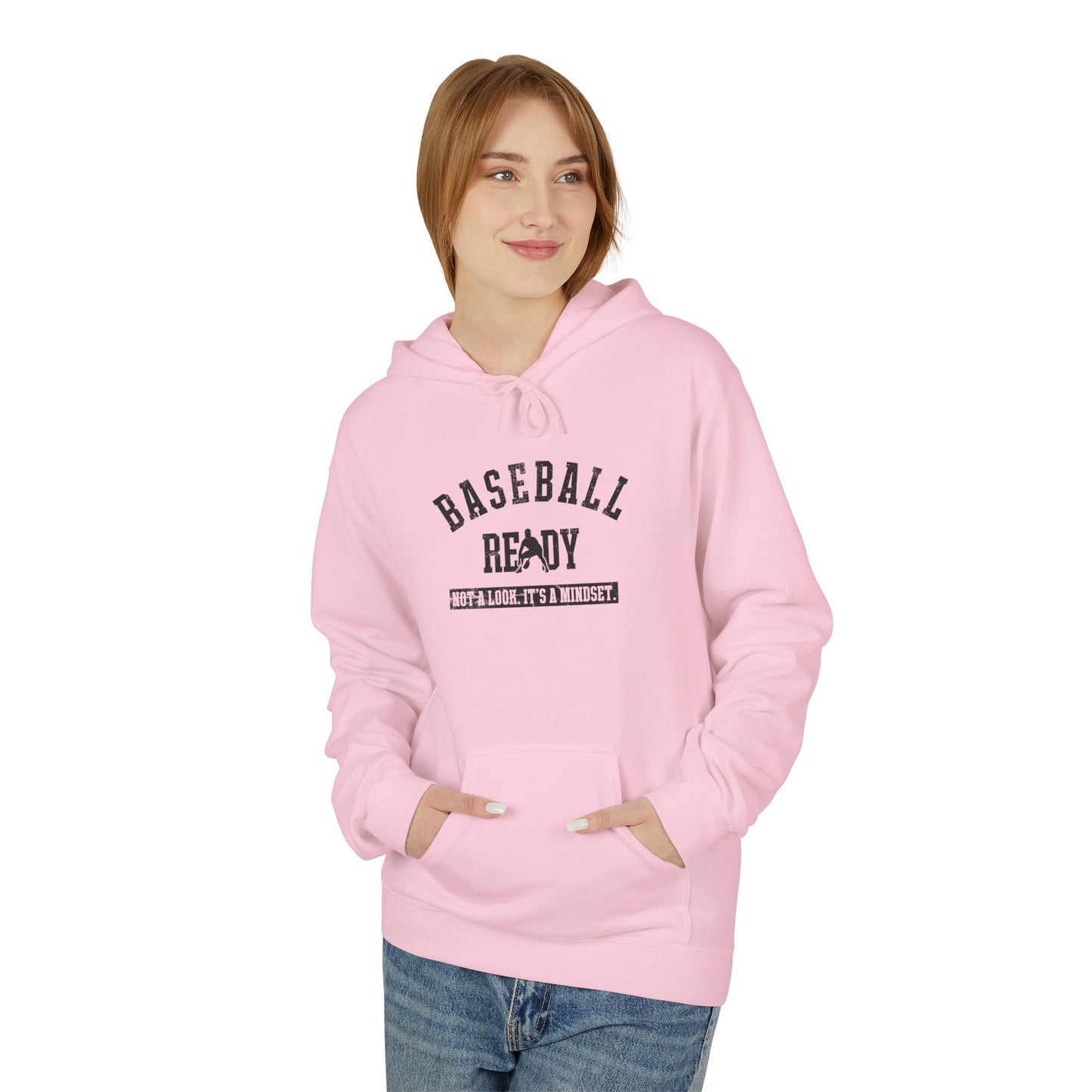 BASEBALL READY Youth Hoodie - Black Graphic