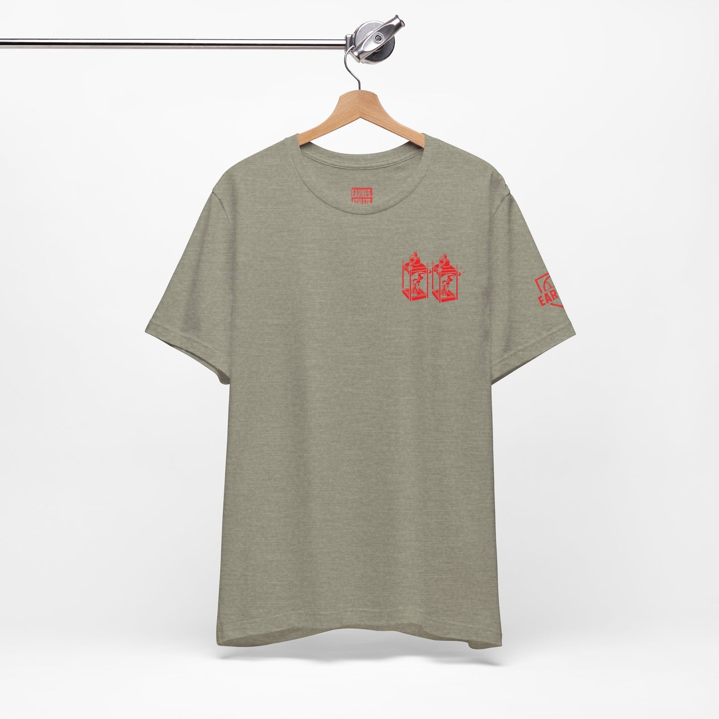 ONE IF BY LAND, TWO IF IT'S A DOUBLE Adult Tee (Paul Revere Red) - AMERICA 250 Collection