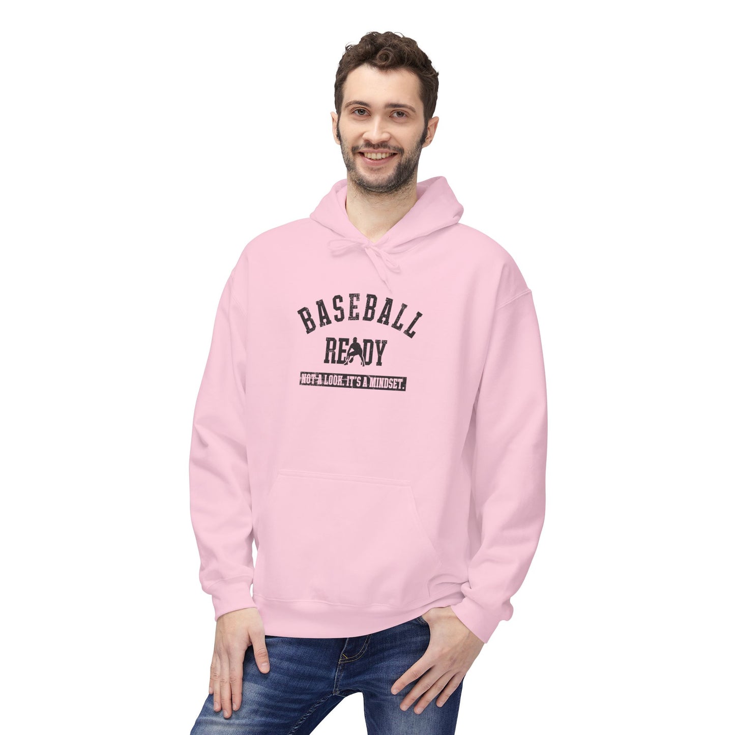 BASEBALL READY Youth Hoodie - Black Graphic