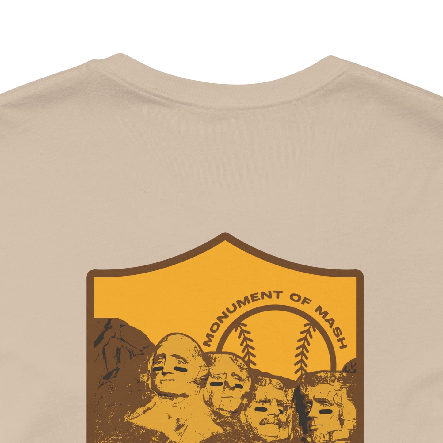 Monument Of Mash Adult Tee - Gold Graphic America 250 Collection