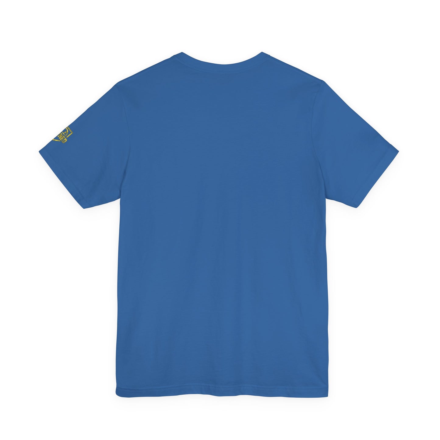SHOWING UP ADDS UP Adult Tee (Yellow Camo Logo)