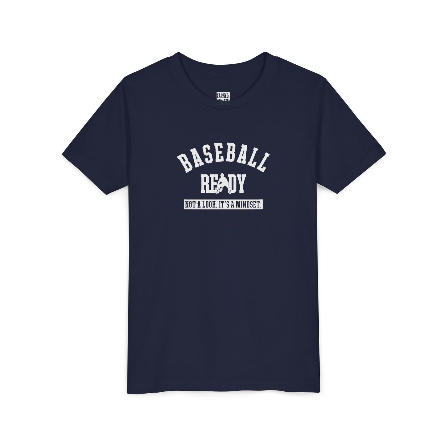Baseball Ready Youth Tee - White Graphic