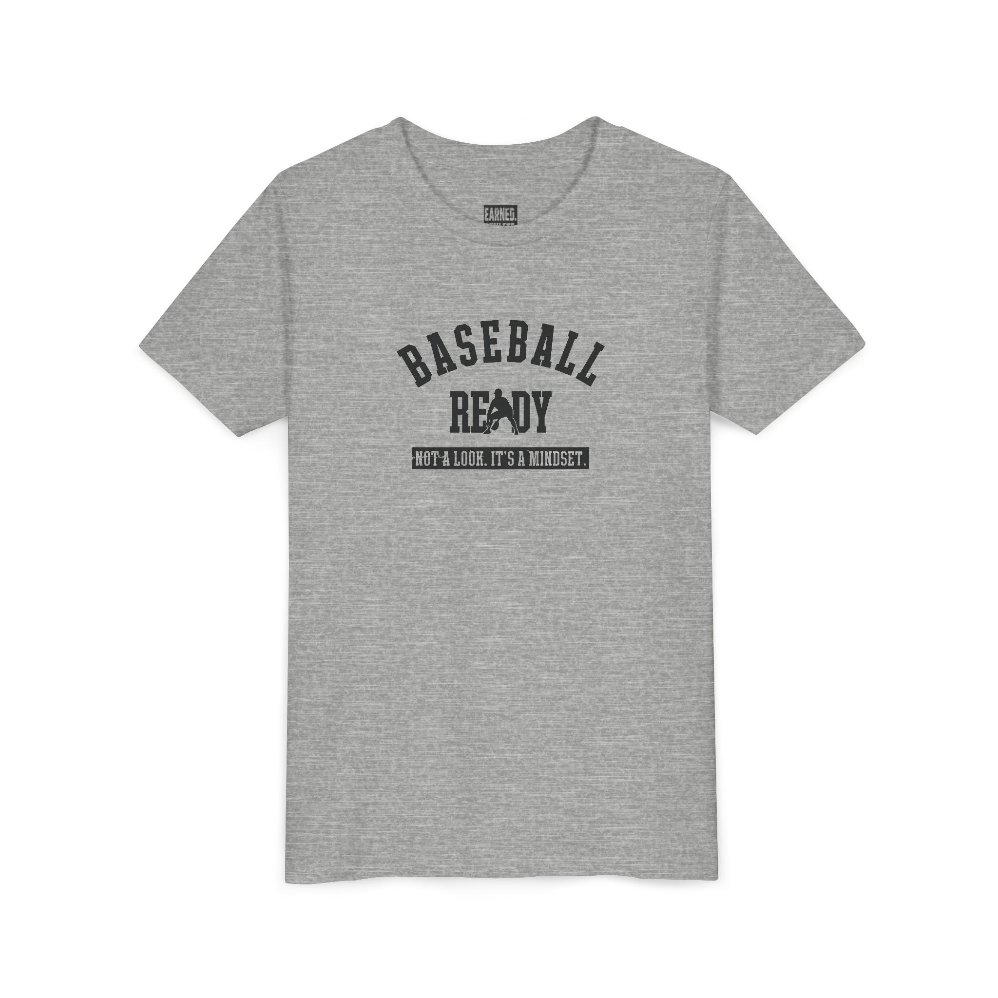 Baseball Ready Youth Tee - Black Graphic