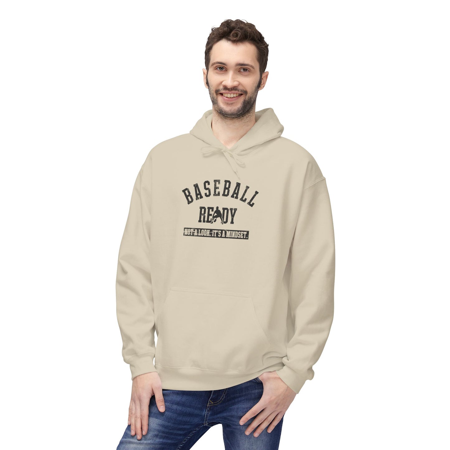 BASEBALL READY Youth Hoodie - Black Graphic