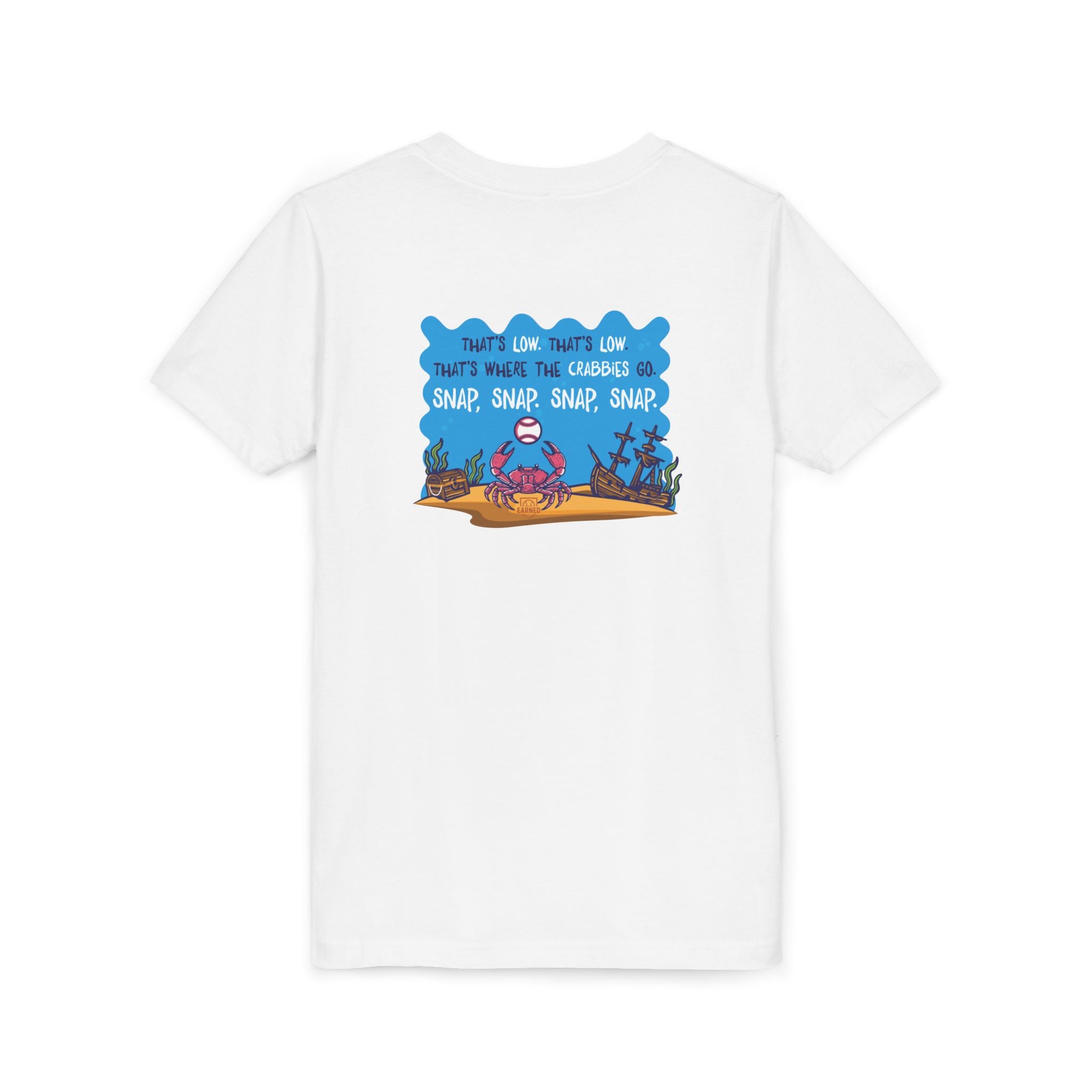 THAT'S LOW CRABBY Youth Tee - DUGOUT CHANT Collection