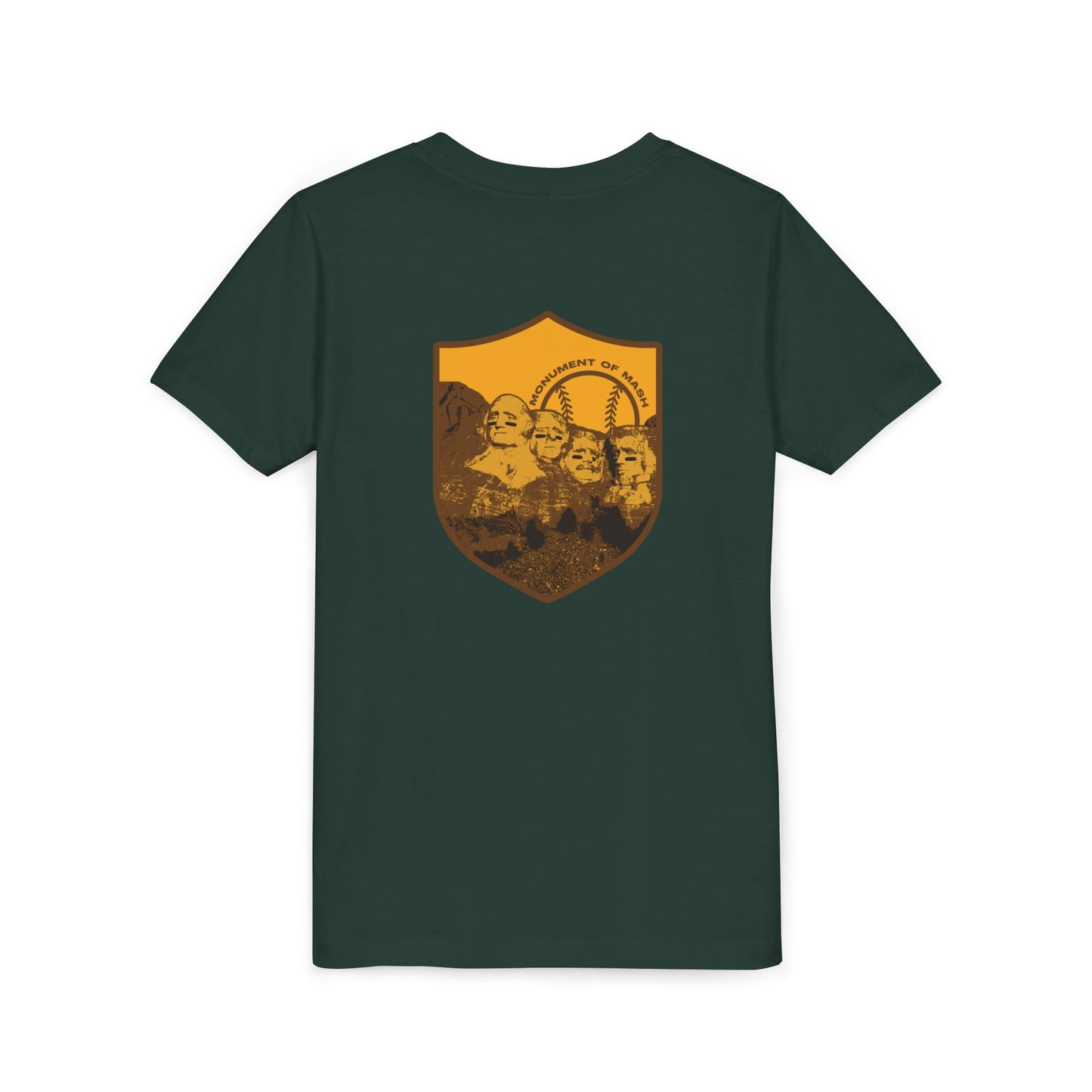 Monument Of Mash Youth Tee - Gold Graphic America 250 Collection