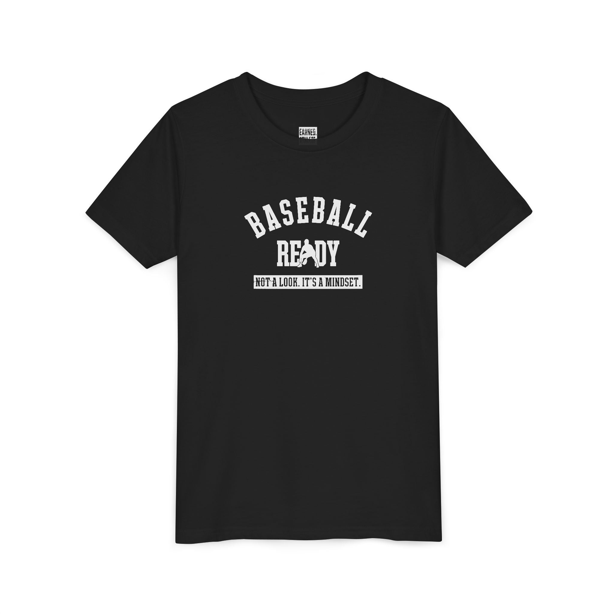Baseball Ready Youth Tee - White Graphic