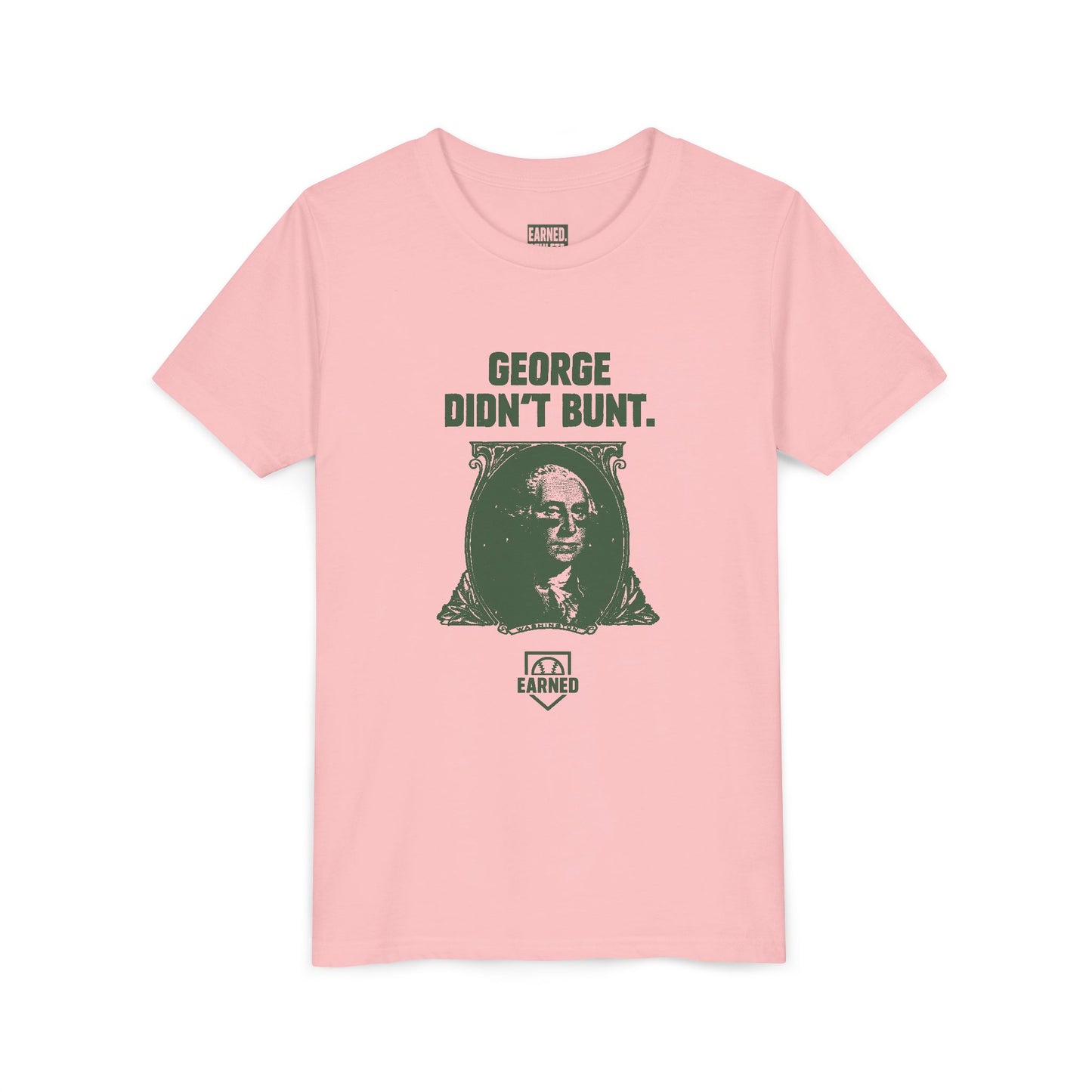 GEORGE DIDN'T BUNT Youth Tee - AMERICA 250 Collection - Green Font