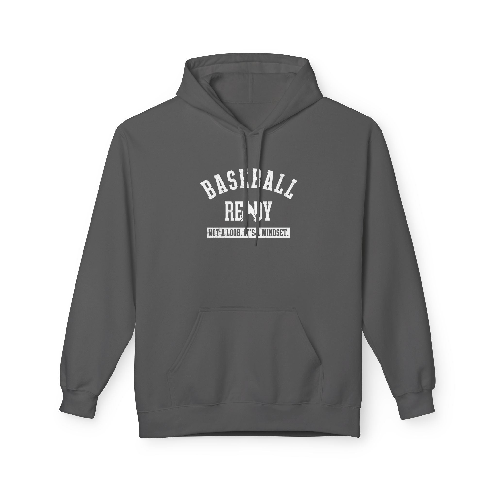BASEBALL READY Adult Hoodie - White Graphic