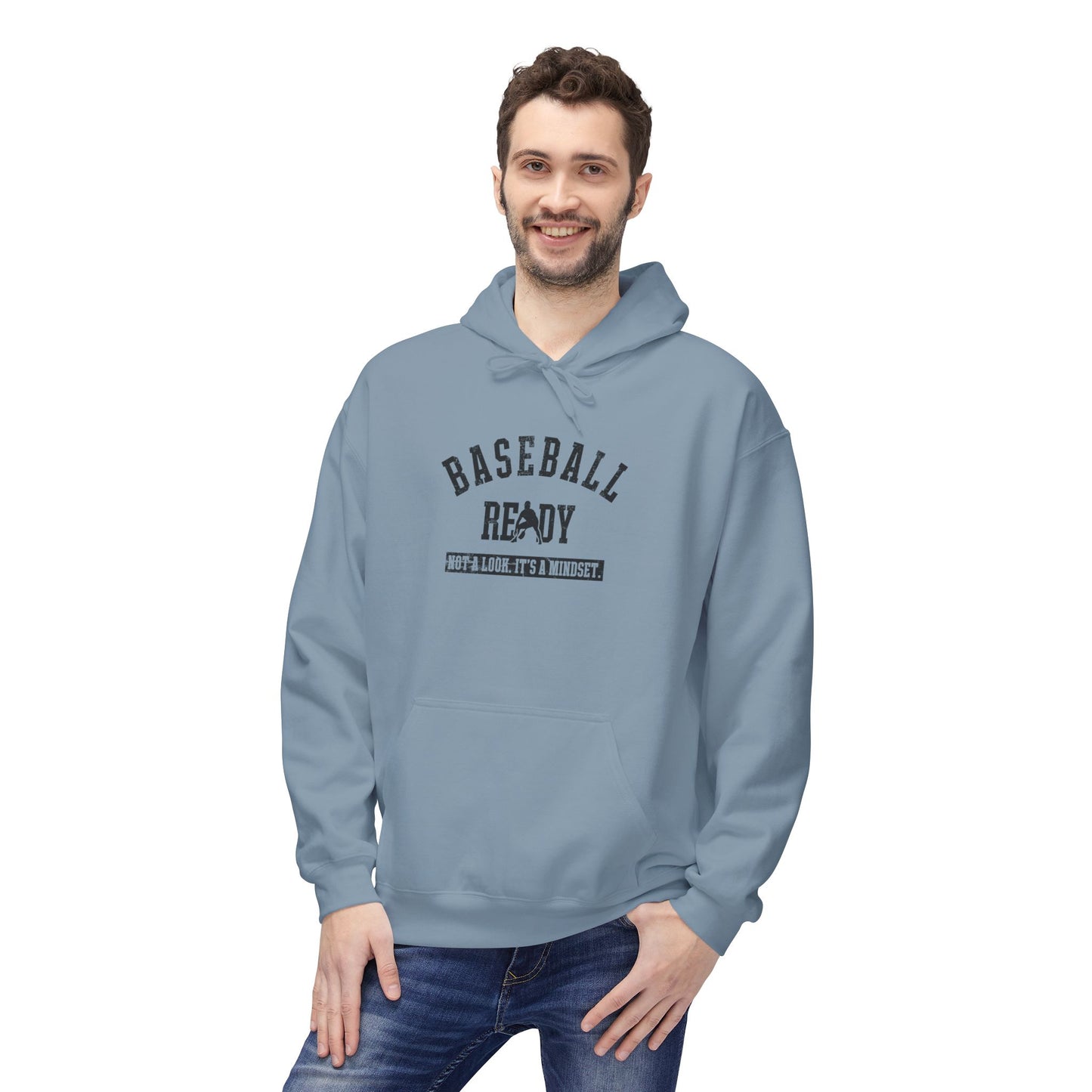 BASEBALL READY Youth Hoodie - Black Graphic