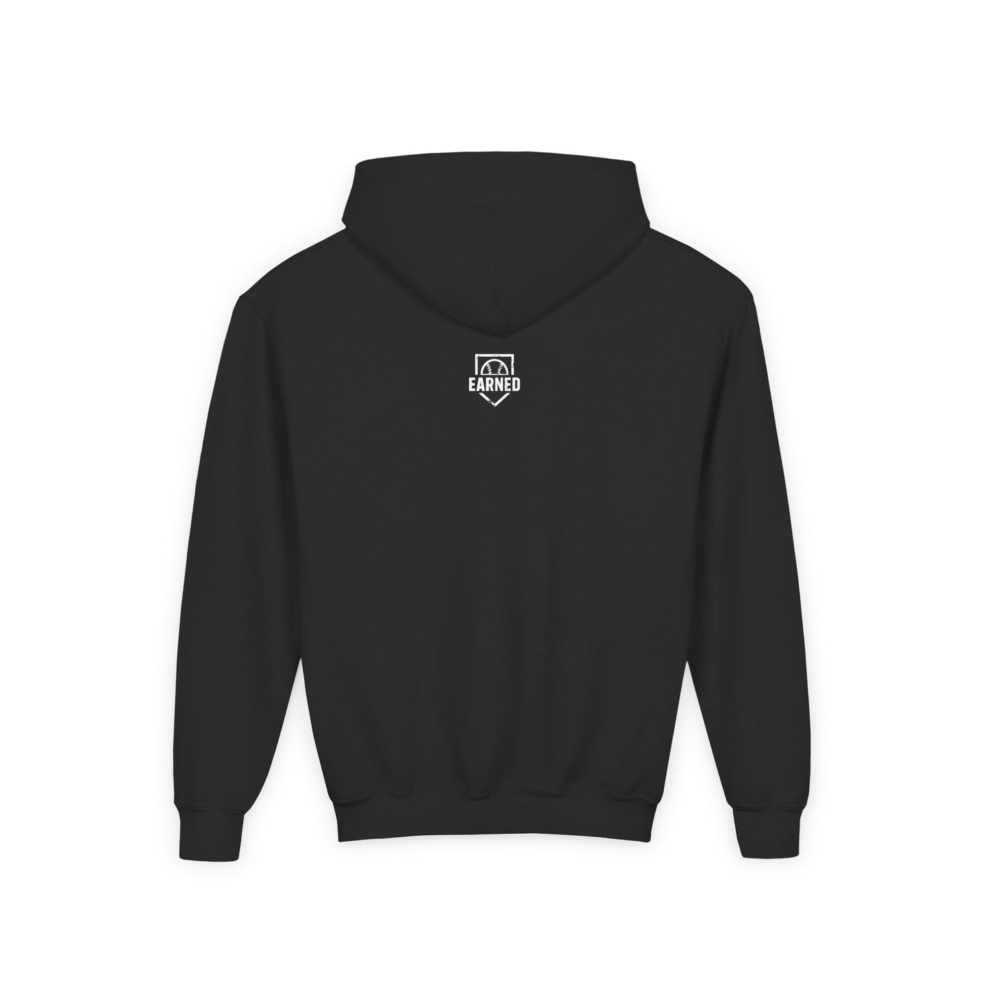 EARNED Logo Youth Hoodie - White Logo