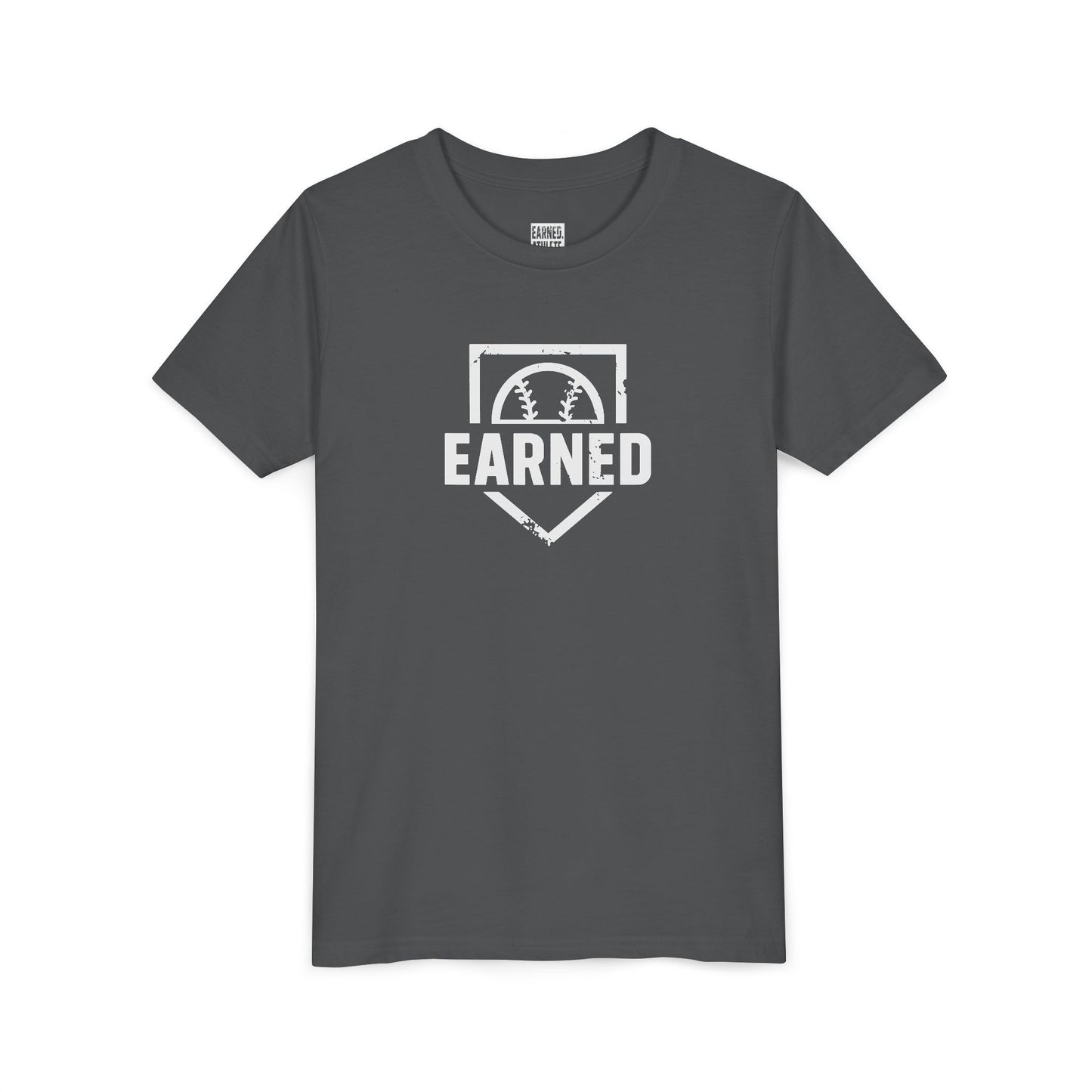 Earned Youth Tee - White Logo