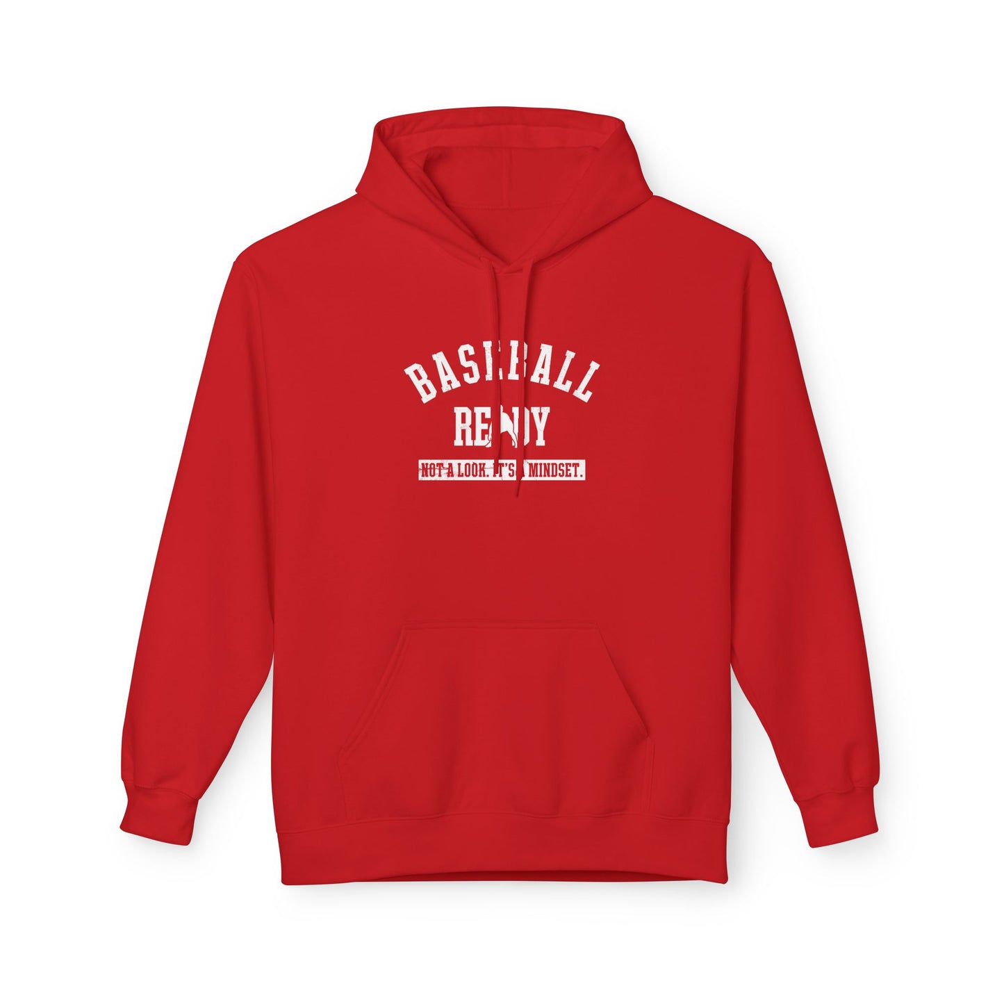 BASEBALL READY Adult Hoodie - White Graphic
