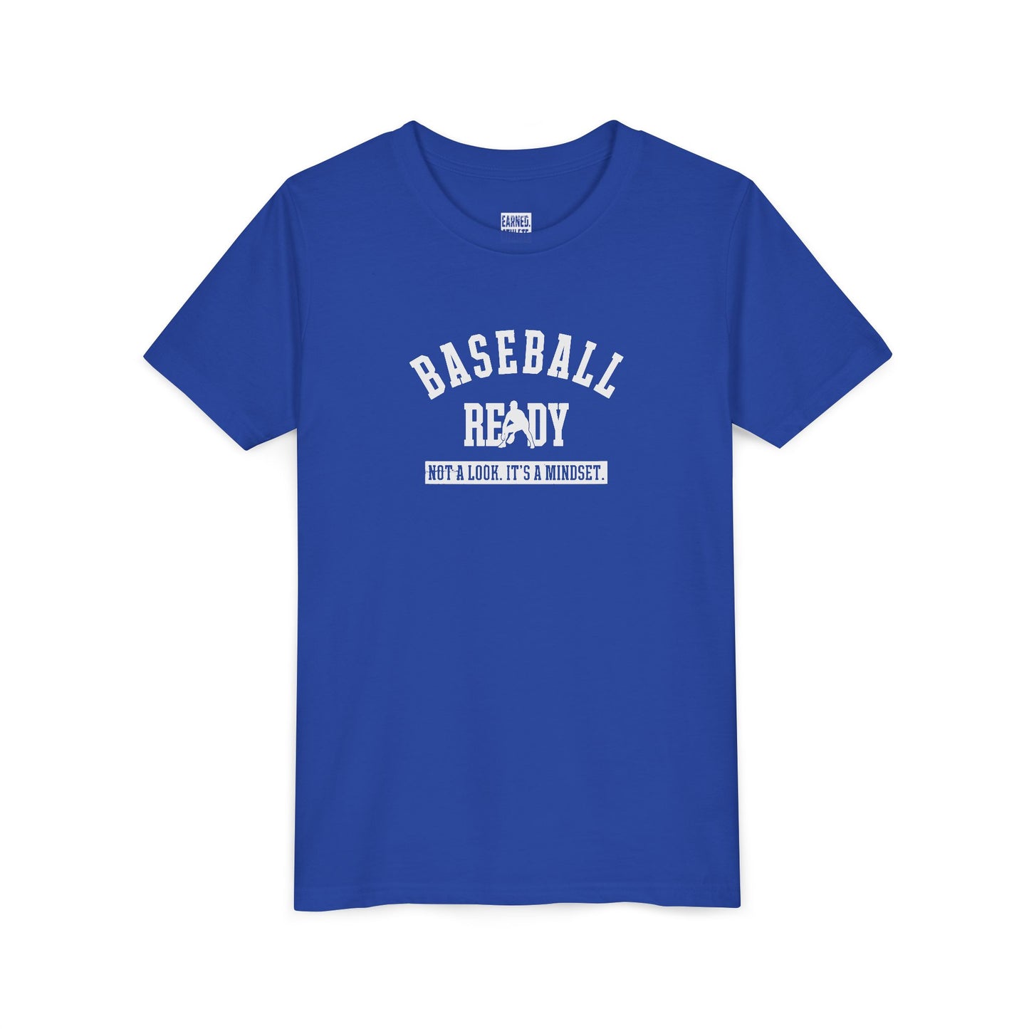 Baseball Ready Youth Tee - White Graphic