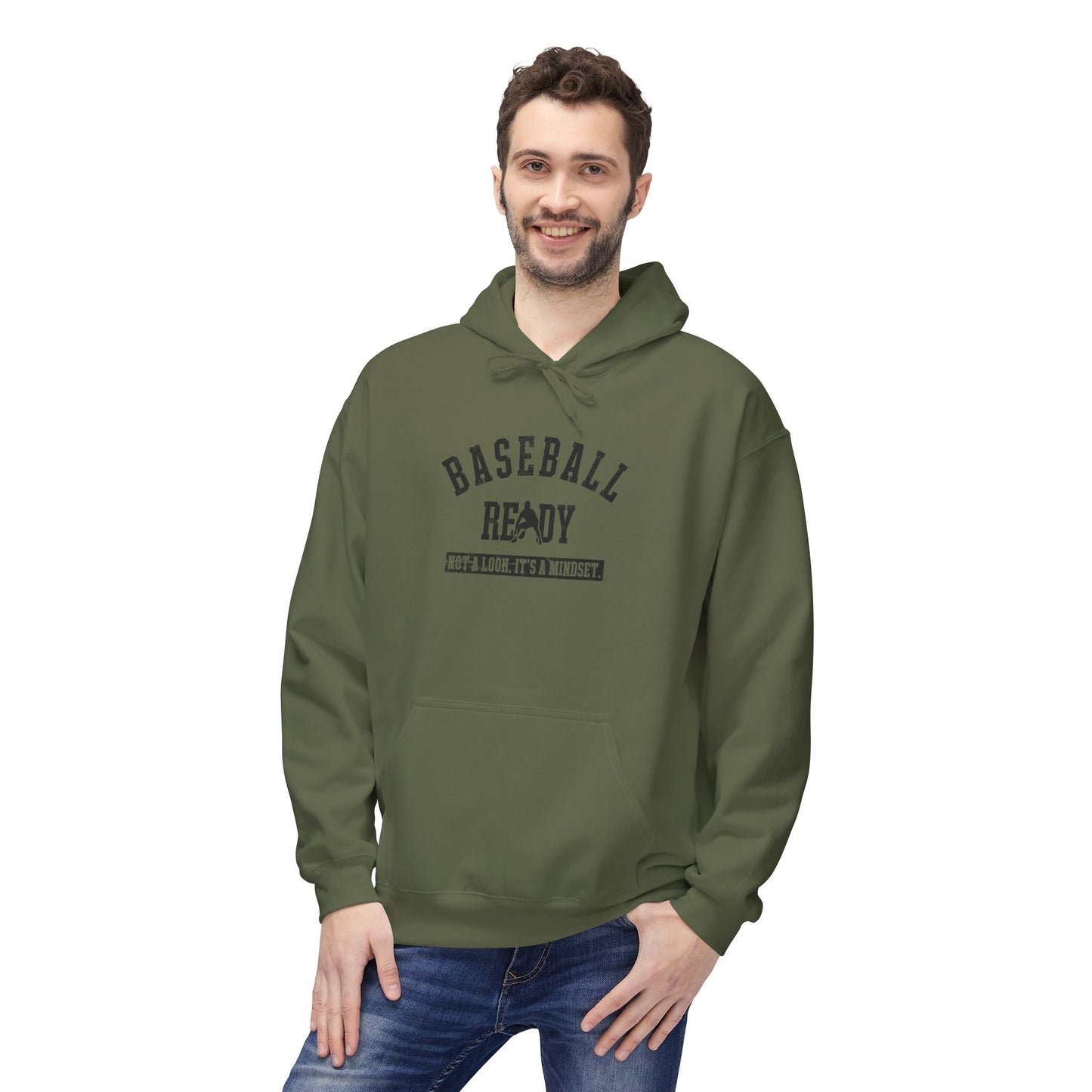 BASEBALL READY Youth Hoodie - Black Graphic