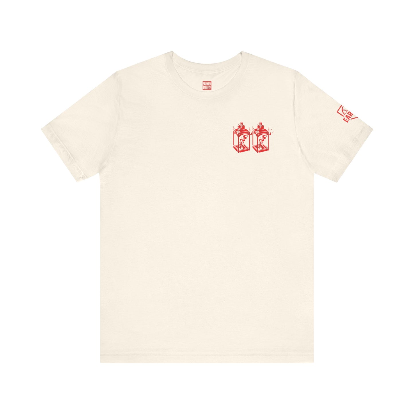 ONE IF BY LAND, TWO IF IT'S A DOUBLE Adult Tee (Paul Revere Red) - AMERICA 250 Collection
