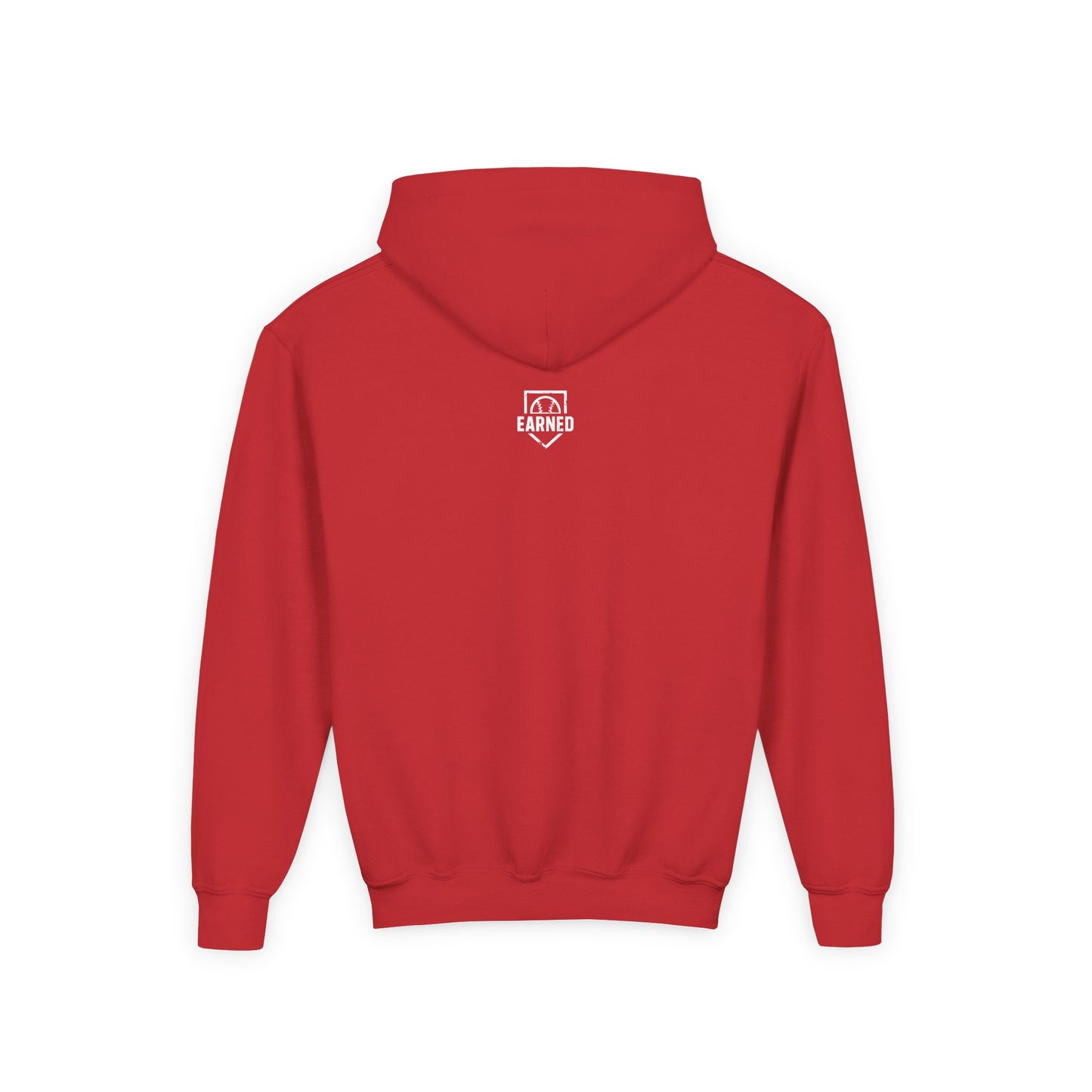 EARNED Logo Youth Hoodie - White Logo