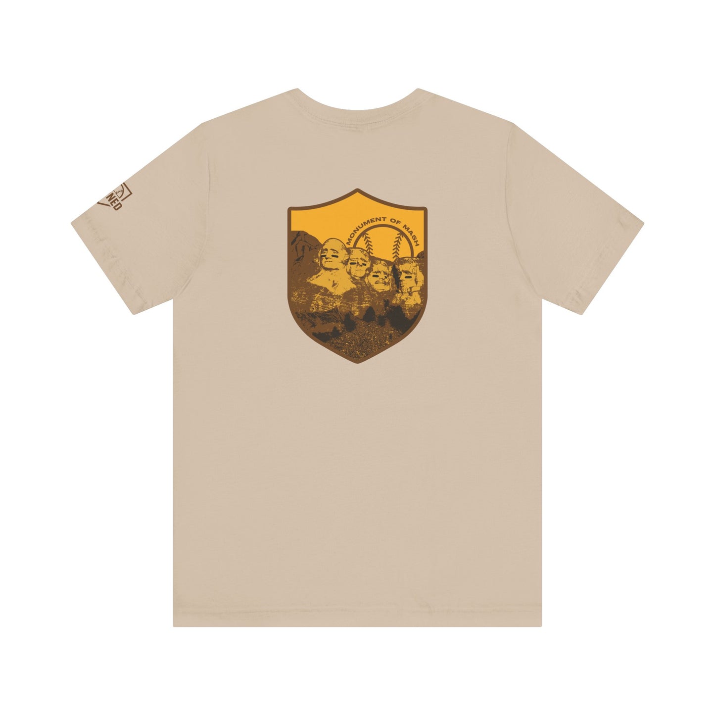 Monument Of Mash Adult Tee - Gold Graphic America 250 Collection