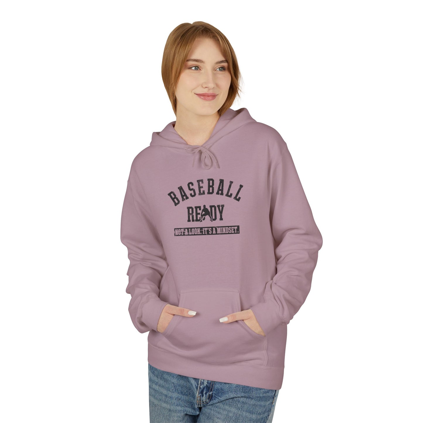 BASEBALL READY Youth Hoodie - Black Graphic